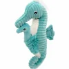 Les Déglingos Peluche Papadou papa et bébé Les Ptipotos Aqua (34 cm)