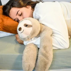 Histoire d'Ours Peluche paresseux marron lesté PODCOLL (40 cm)