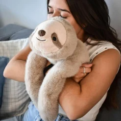 Histoire d'Ours Peluche paresseux marron lesté PODCOLL (40 cm)