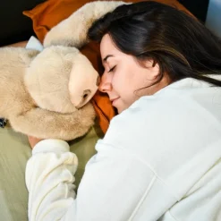 Histoire d'Ours Peluche paresseux marron lesté PODCOLL (40 cm)