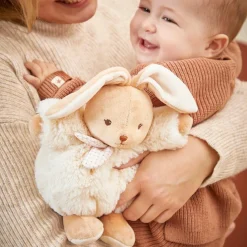 Kaloo Peluche Patapouf Lapin crème (17 cm)