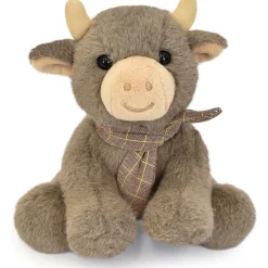 Histoire d'Ours Peluche petite vache foulard (14 cm)