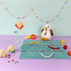 Sale Peluche Pioupiou maman et bébé Les Ptipotos Blanc (32 cm) Peluche Moyenne (20-59 Cm)