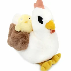 Sale Peluche Pioupiou maman et bébé Les Ptipotos Blanc (32 cm) Peluche Moyenne (20-59 Cm)