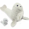 Les Déglingos Peluche Ploufou maman et bébé Les Ptipotos (35 cm)