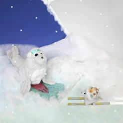 Les Déglingos Peluche Ploufou maman et bébé Les Ptipotos (35 cm)