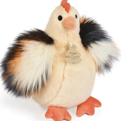 Peluche poule beige Les Poulettes Champêtres Chics (20 cm) Peluche Moyenne (20-59 Cm)