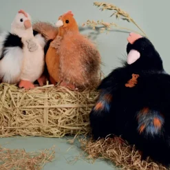 Peluche poule orange Les Poulettes Champêtres Chics (20 cm) Peluche Moyenne (20-59 Cm)