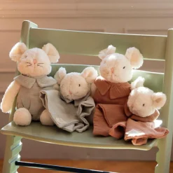 Walking Mum Peluche souris Poppy Cannelle (25 cm)