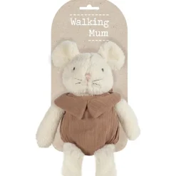 Walking Mum Peluche souris Poppy Cannelle (25 cm)
