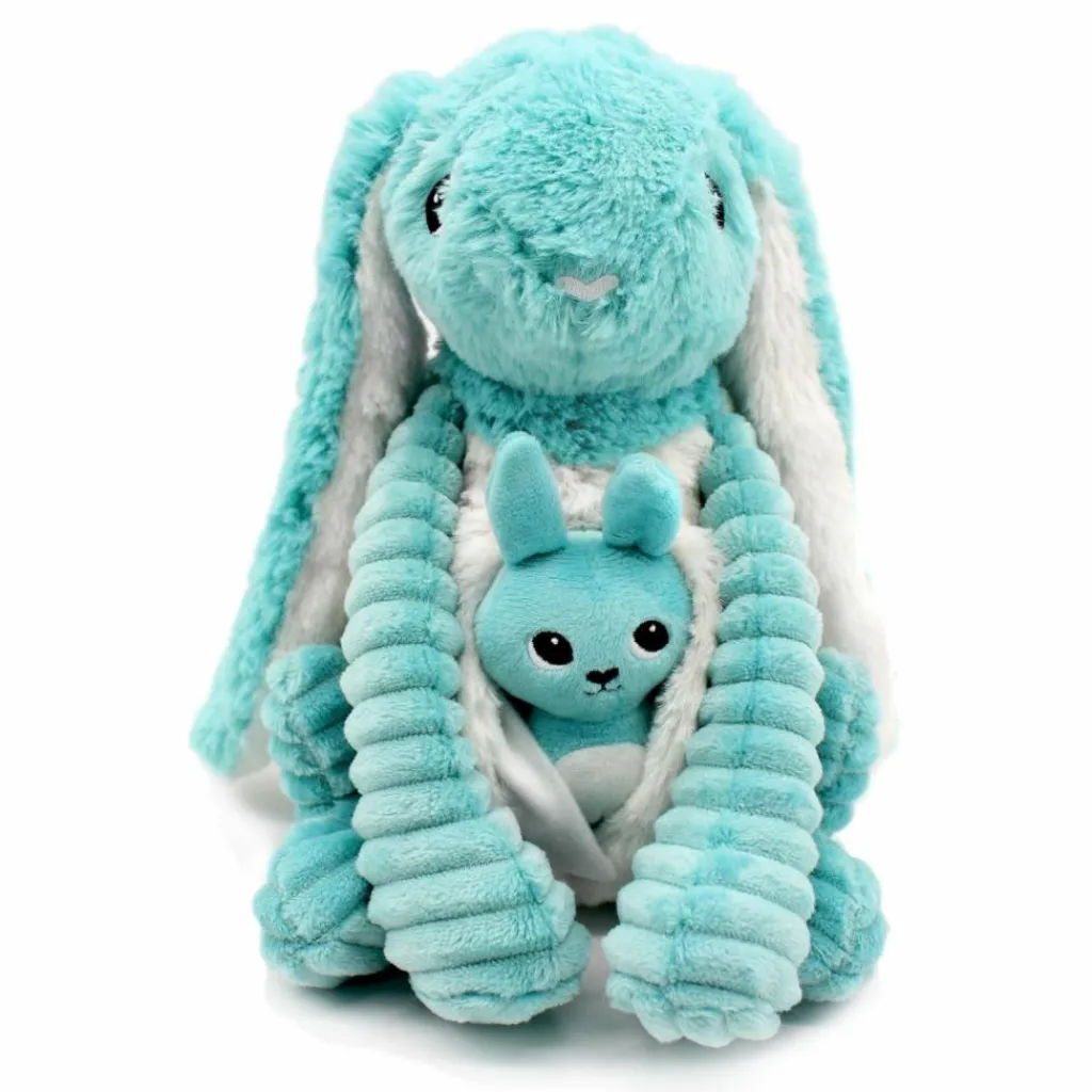 Clearance Peluche Toudou maman et bébé Les Ptipotos Aqua (25 cm) Peluche Moyenne (20-59 Cm)