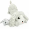 Sale Peluche Toutou maman et bébé Les Ptipotos Gris clair (34 cm) Peluche Moyenne (20-59 Cm)