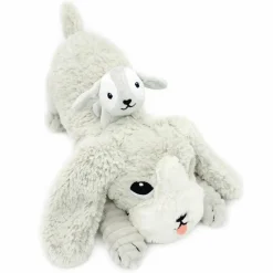 Sale Peluche Toutou maman et bébé Les Ptipotos Gris clair (34 cm) Peluche Moyenne (20-59 Cm)