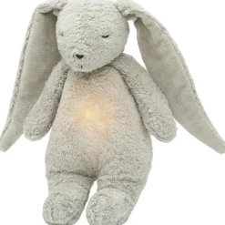 Outlet Peluche veilleuse lapin nature bio avec sons & lumières gris Veilleuse Peluche