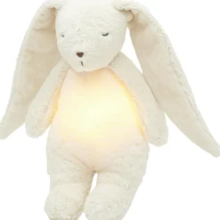 Sale Peluche veilleuse lapin nature bio blanc polaire 2.0 Veilleuse Peluche