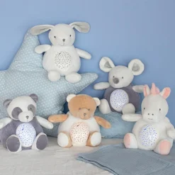 Doudou et Compagnie Peluche veilleuse musicale Ours (20 cm)