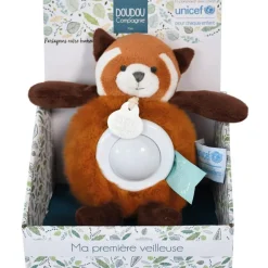 Doudou et Compagnie Peluche veilleuse Panda roux