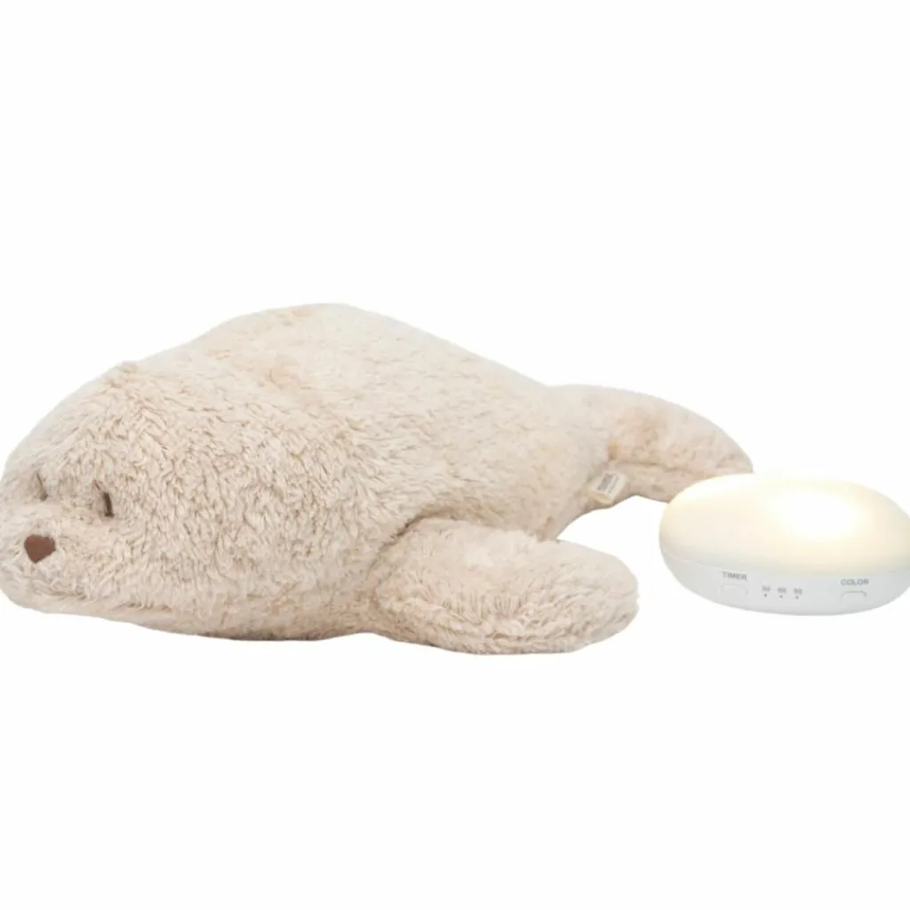 Moonie Peluche veilleuse Phoque nature bio sable