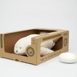 Moonie Peluche veilleuse Phoque nature bio blanc polaire