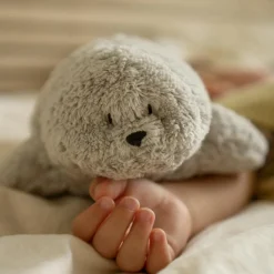 Moonie Peluche veilleuse Phoque nature bio gris