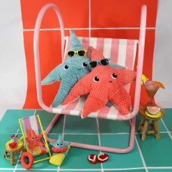 Hot Peluche Wahou maman et bébé Les Ptipotos Corail (62 cm) Grande Peluche (60 Cm Et +)