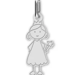 Enfant Lucas Lucor Pendentif Fée (or blanc 375°)