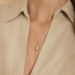 Pendentif Mon Petit Secret personnalisable (plaqué or rose) Pendentif / Médaille Maman