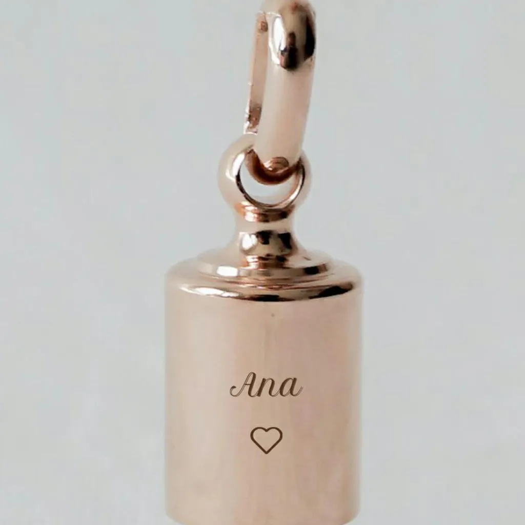 Online Pendentif personnalisable plaqué or rose Pendentif / Médaille Maman