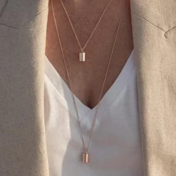 Online Pendentif personnalisable plaqué or rose Pendentif / Médaille Maman