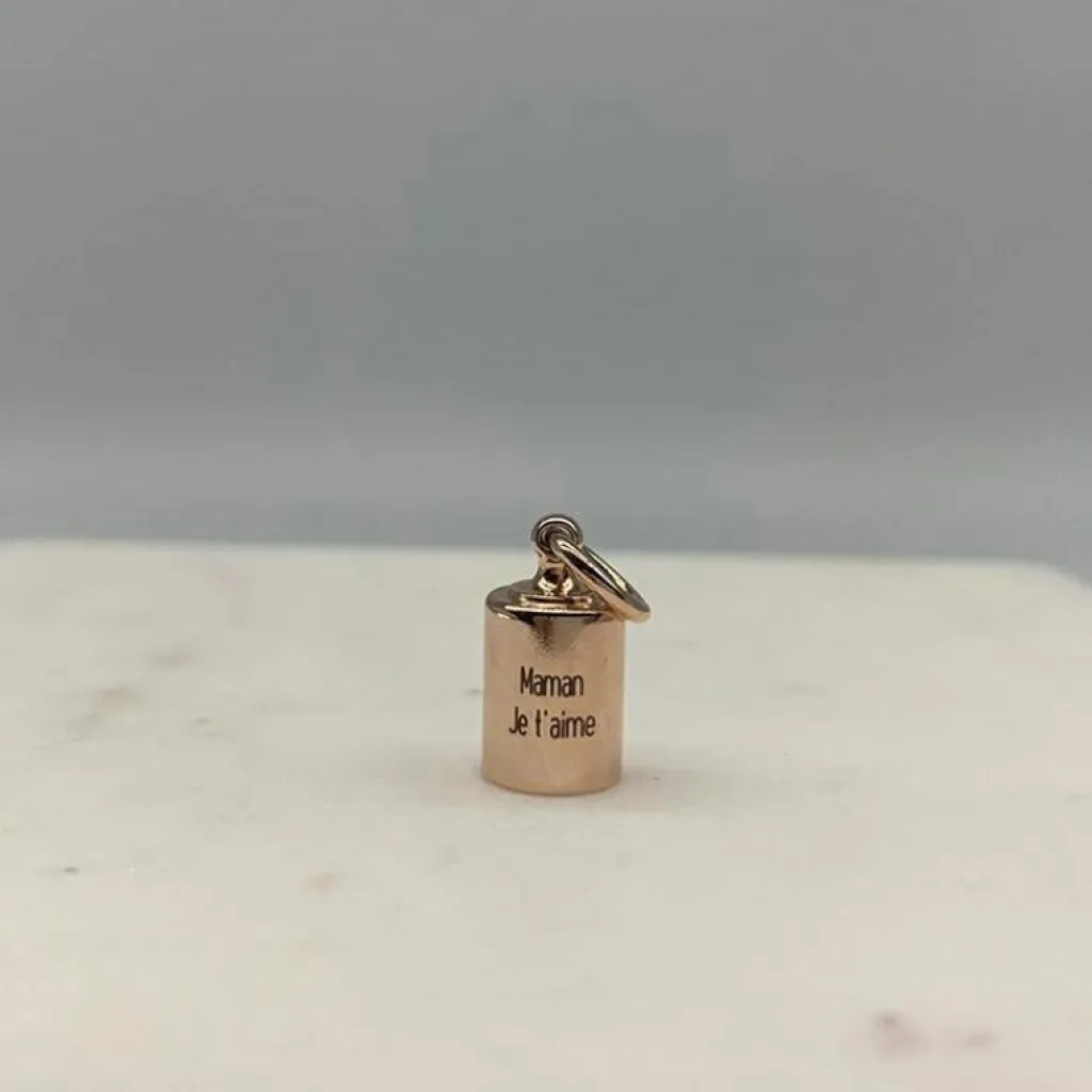 Online Pendentif personnalisable plaqué or rose Pendentif / Médaille Maman