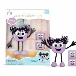 Glo Pals Personnage Lila violet et 2 cubes lumineux