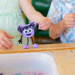 Glo Pals Personnage Lila violet et 2 cubes lumineux