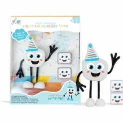 Discount Personnage Party Pal blanc et 2 cubes lumineux Jouet De Bain