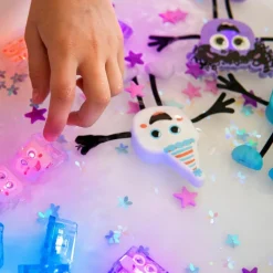 Discount Personnage Party Pal blanc et 2 cubes lumineux Jouet De Bain