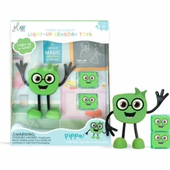 Outlet Personnage Pippa vert et 2 cubes lumineux Jouet De Bain