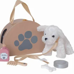 New Petit chien avec son sac Peluche Moyenne (20-59 Cm)