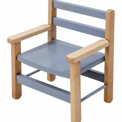 Combelle Petit fauteuil avec accoudoirs Juliette Hybride Bleu gris