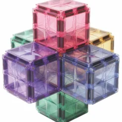 Cleverclixx Petit kit de construction magnétiques couleur pastel (36 pièces)