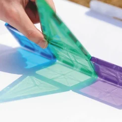 Cleverclixx Petit kit de construction magnétiques couleur pastel (36 pièces)