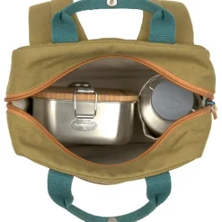 Best Petit sac à dos carré Little One & Me olive Sac À Dos Bébé