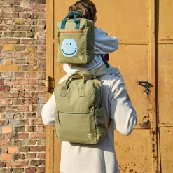 Best Petit sac à dos carré Little One & Me olive Sac À Dos Bébé