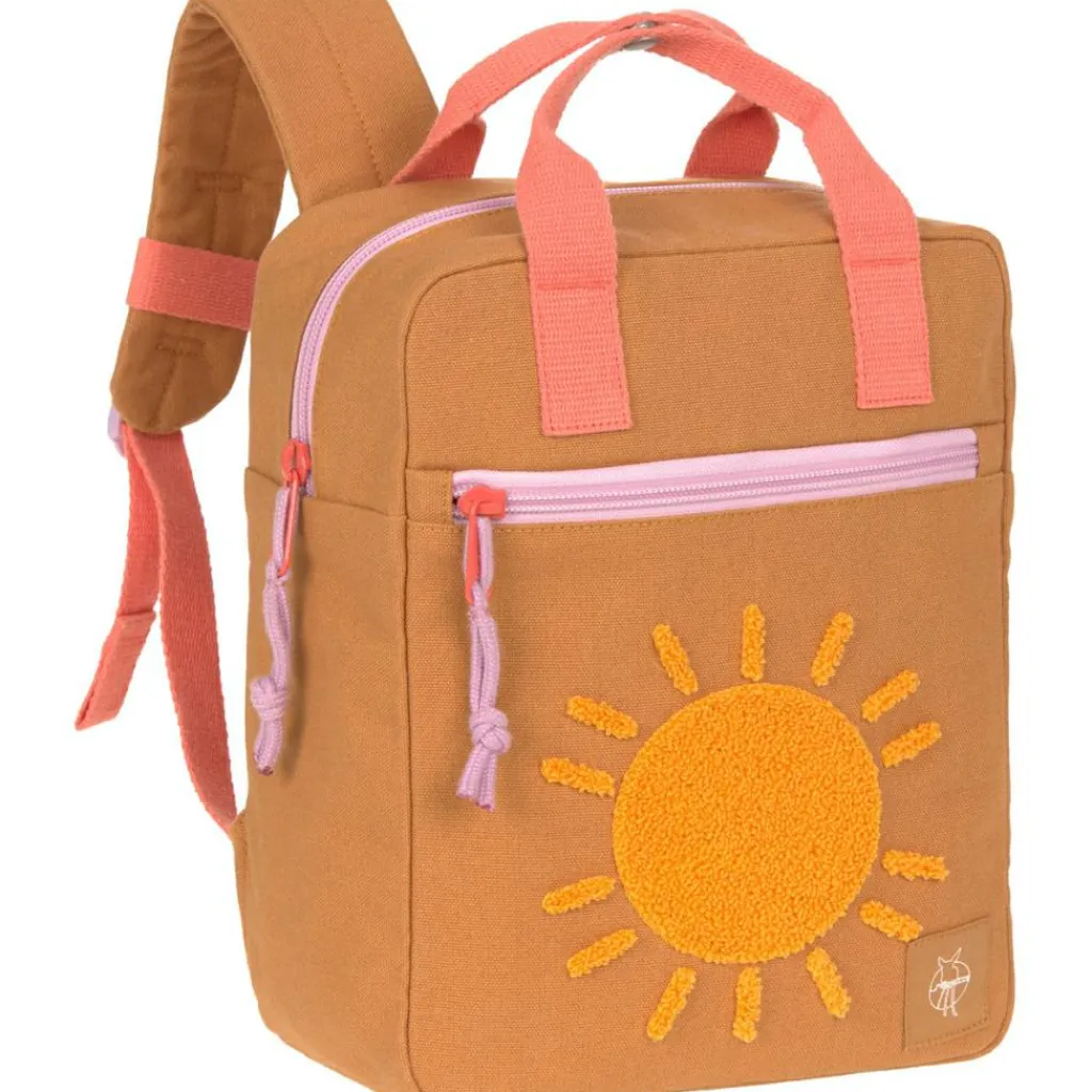 Lässig Petit sac à dos carré Little One & Me caramel