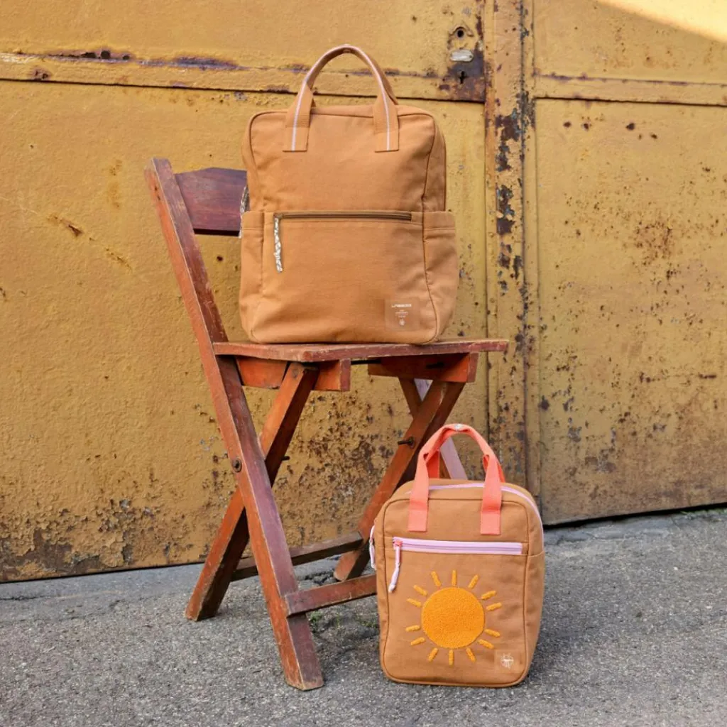 Lässig Petit sac à dos carré Little One & Me caramel