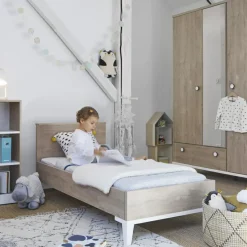 Galipette Petite bibliothèque mobile Chêne blond Marcel