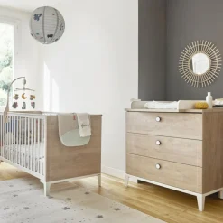 Galipette Petite bibliothèque mobile Chêne blond Marcel