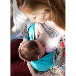 Outlet Petite écharpe Sling sans noeud gris anthracite et noir Echarpe De Portage Sling