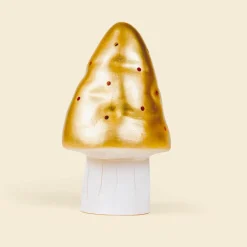 Clearance Petite lampe veilleuse champignon Doré Veilleuse Décorative