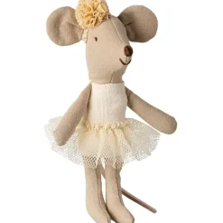 Maileg Petite sœur Souris ballerine Blanc cassé
