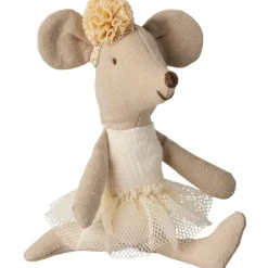 Maileg Petite sœur Souris ballerine Blanc cassé