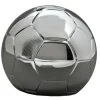 Clearance Petite tirelire ballon de football personnalisable (métal argenté) Tirelire